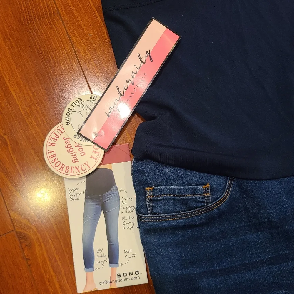 S.O.N.G Maternity Curvy Skinny Ankle Deim Jeans Size undefined - Image 5