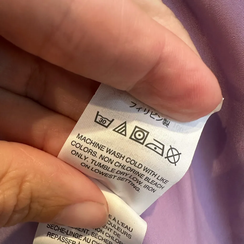 J. Crew Lavender Wrap Satin Draped Duster Coat in Pastel Lilac Purple Size XS - Image 12