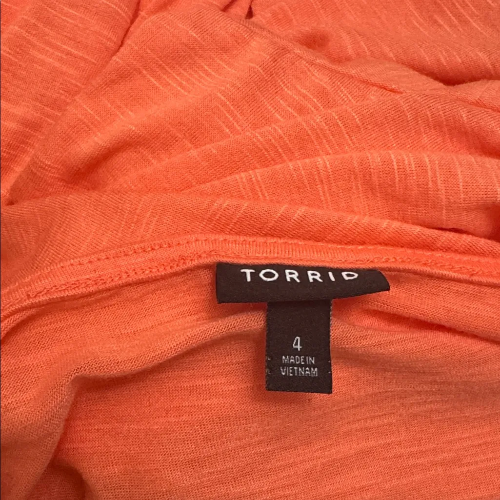 Torrid Classic Fit Feather Soft Slub Off-Shoulder Twist Tee - Image 13