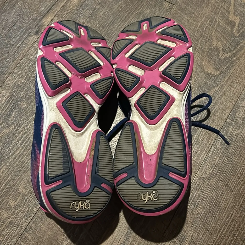 Ryka  Womens Devotion Plus 2 Walking Shoe Size 9 M Pink and Blue‎ - Image 7