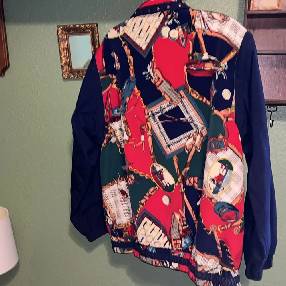 Vintage 90s Golf jacket windbreaker • Mureli Rousso • multicolor • unisex Size M - Image 6