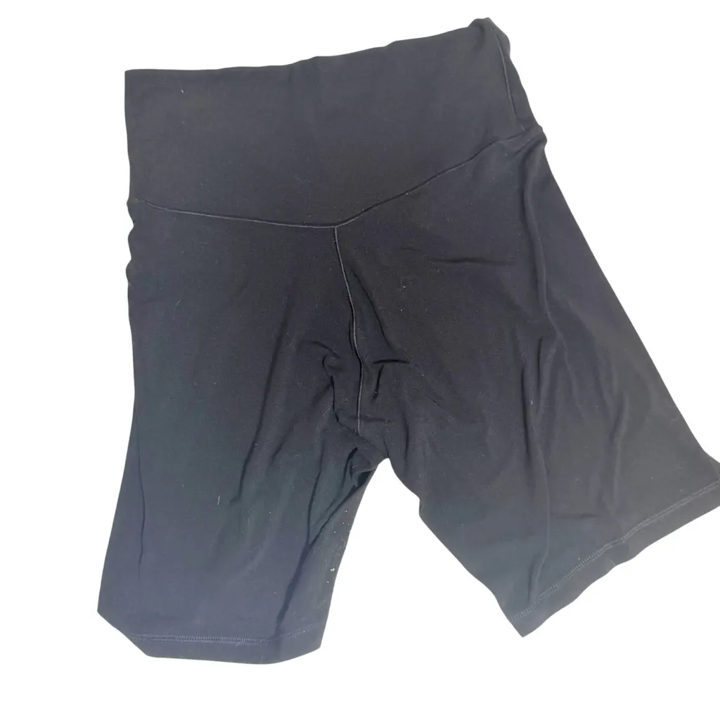 Aerie Offline Black Crossover Waist 7” Bike‎ Shorts Size L - Image 4