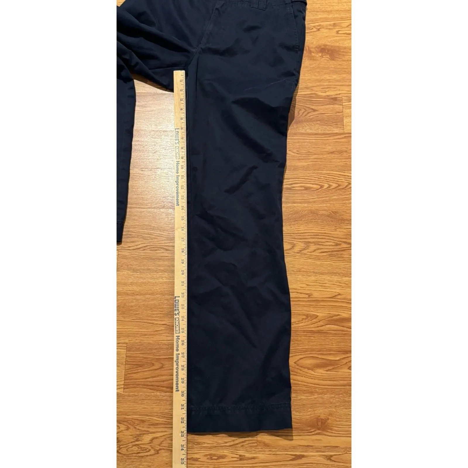 Eddie Bauer Pants Women's 12 Blue Mercer Fit Straight Leg Ankle Chino Stretch - Image 7