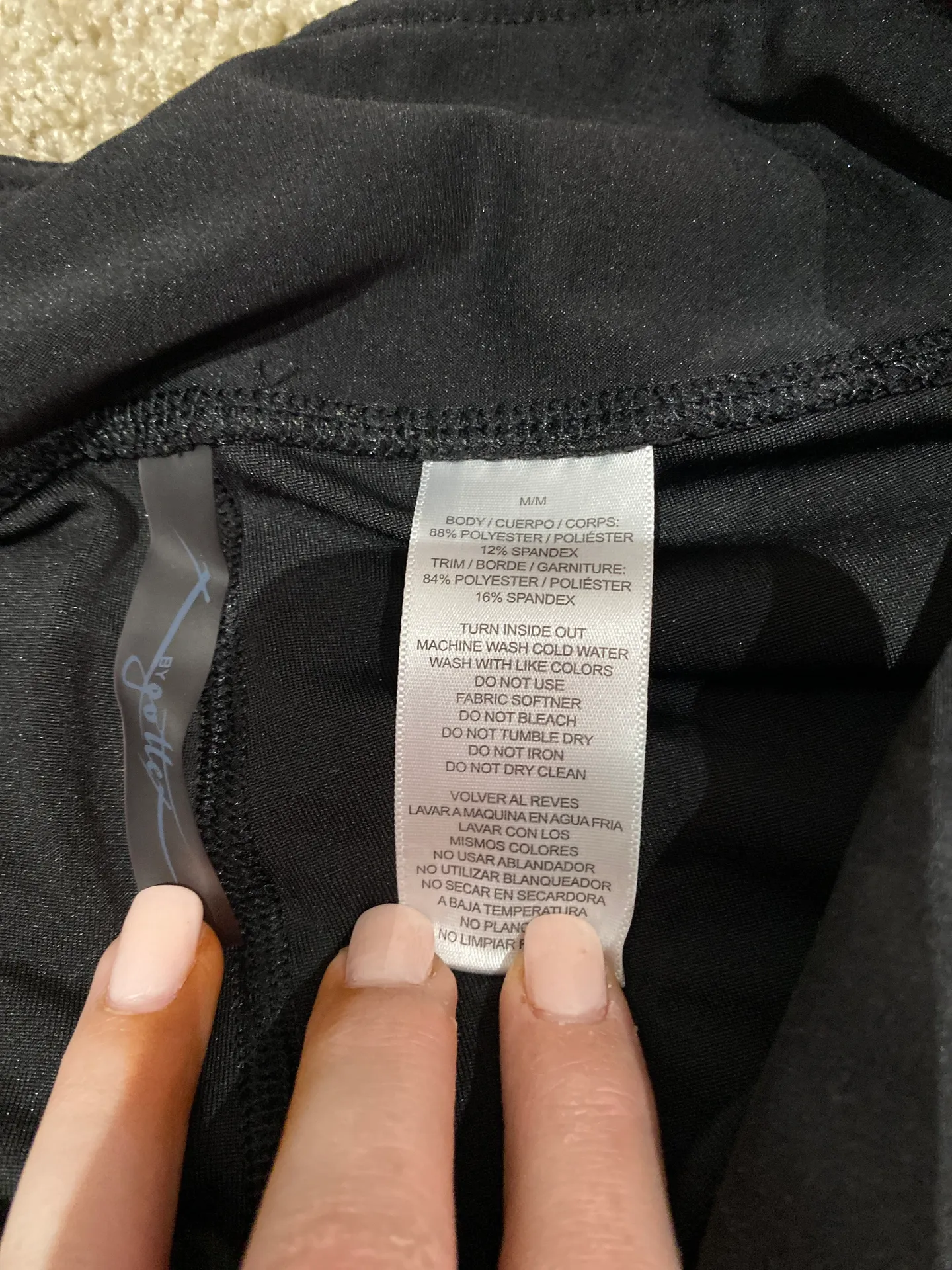 Black Mesh leggings Size M - Image 3