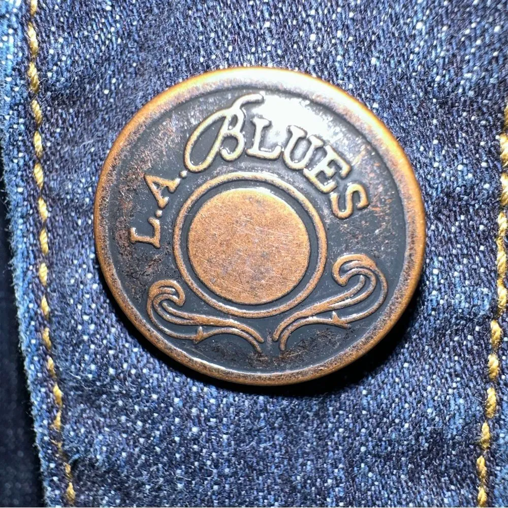 LA Blues denim jacket western southern cowgirl M - Image 7