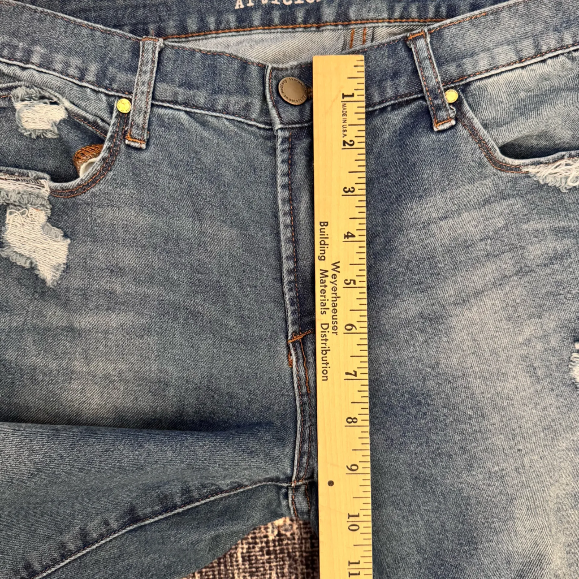 Articles of Society Women’s Mid-Rise Medium Wash Distressed Skinny Jeans Size 31 - Image 13