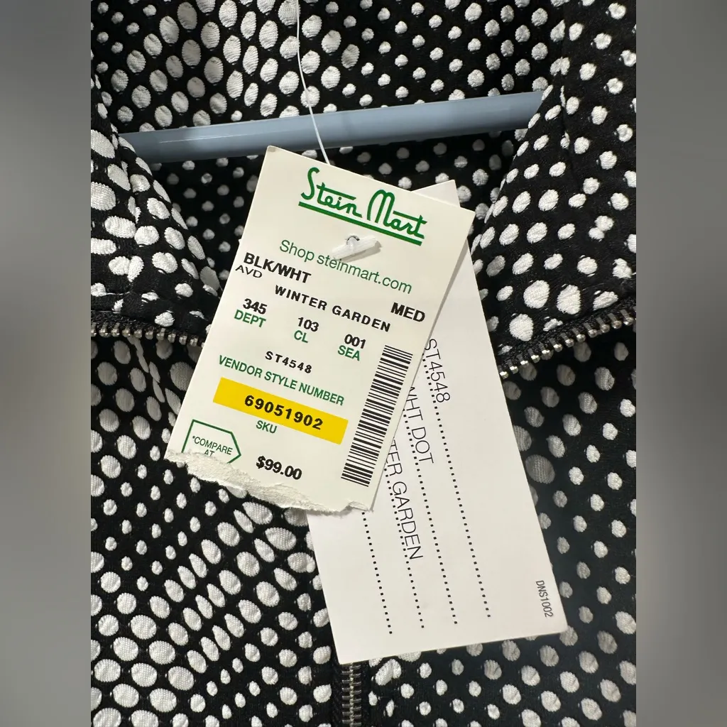 NWT Peck & Peck Weekend Linen Pintuck Zip Up - Image 4