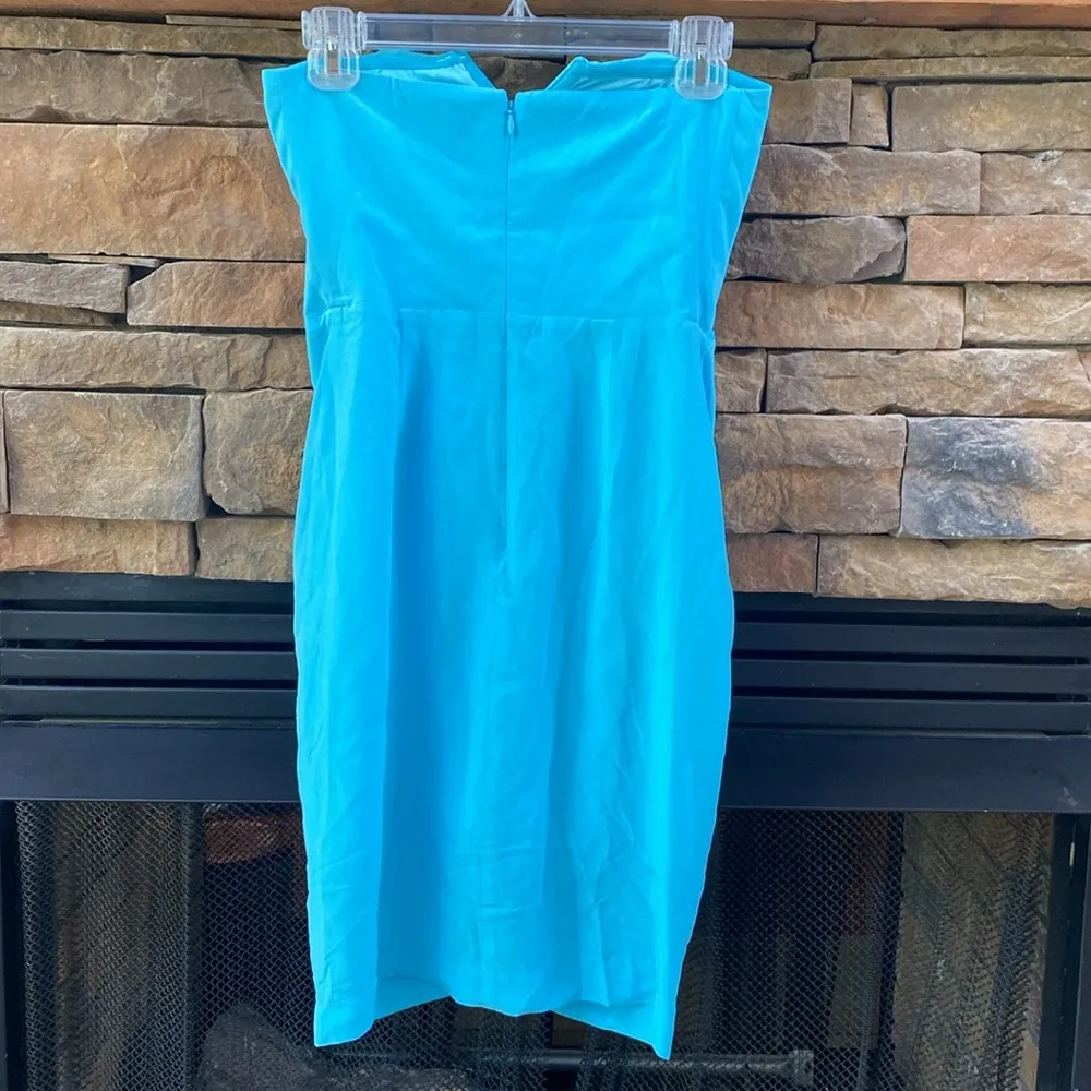 REVOLVE Yumi Kim blue aqua strapless mini summer dress Date Night party - Image 3