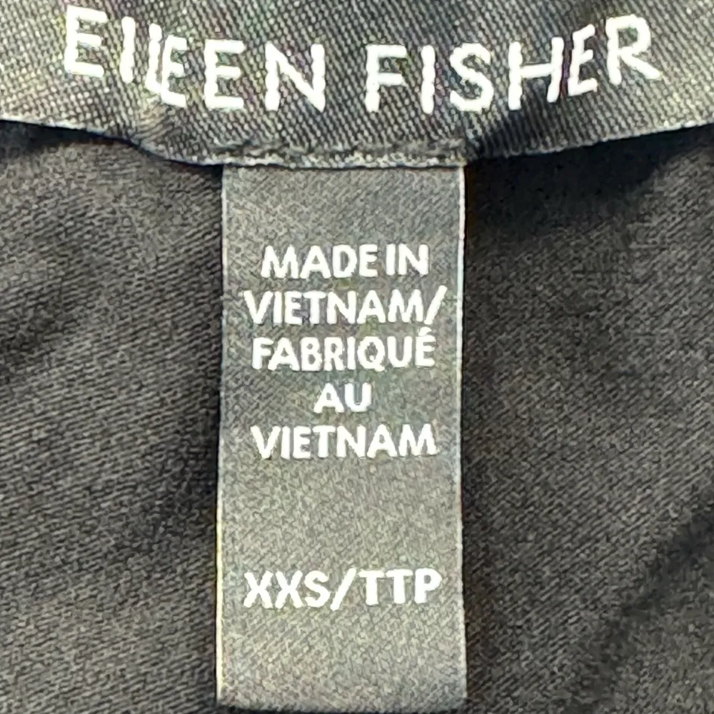 Eileen Fisher Fine Jersey Wrap Front Pant Cropped Wide Leg Crossover Pants XXS - Image 4