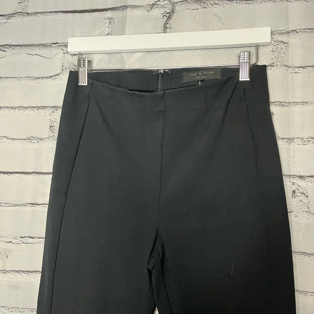 Rag & Bone Black Straight-Leg Dress Pants Women Sz 6 Workwear Minimalist Preppy - Image 5