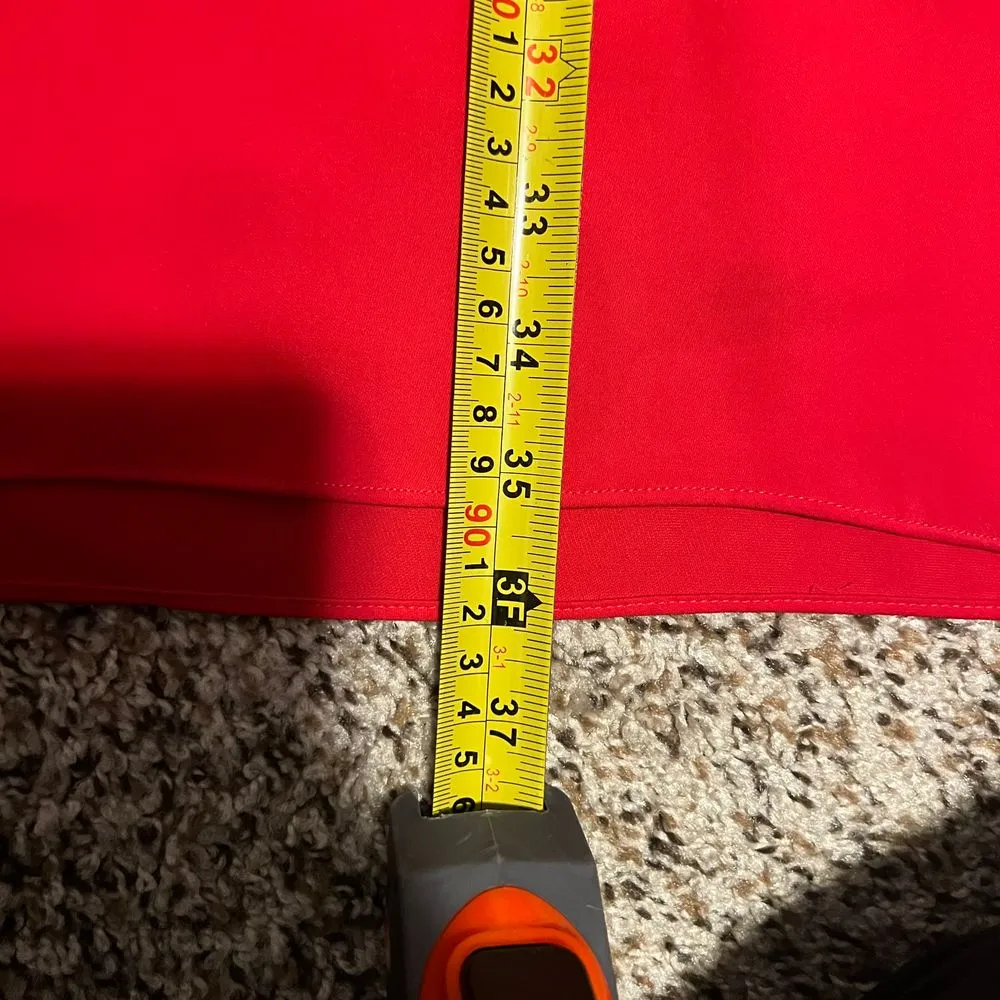 Lauren Ralph Lauren Red V-Neck Short Sleeve Shift Dress‎ Size 8 - Image 6