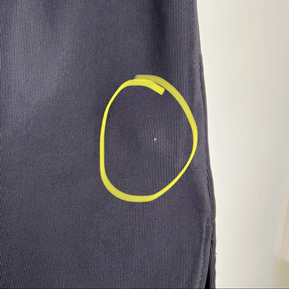 Vintage I.N. San Francisco Black Stretchy Straight Knee Length Skirt - Image 4