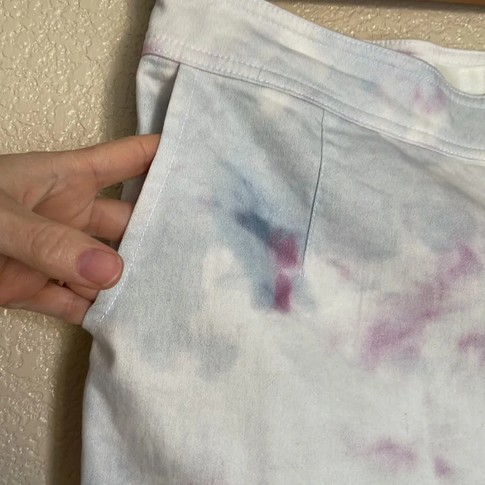 Anthropologie Tie Dye Skirt Size 2 EUC button front with front and back … - Image 10