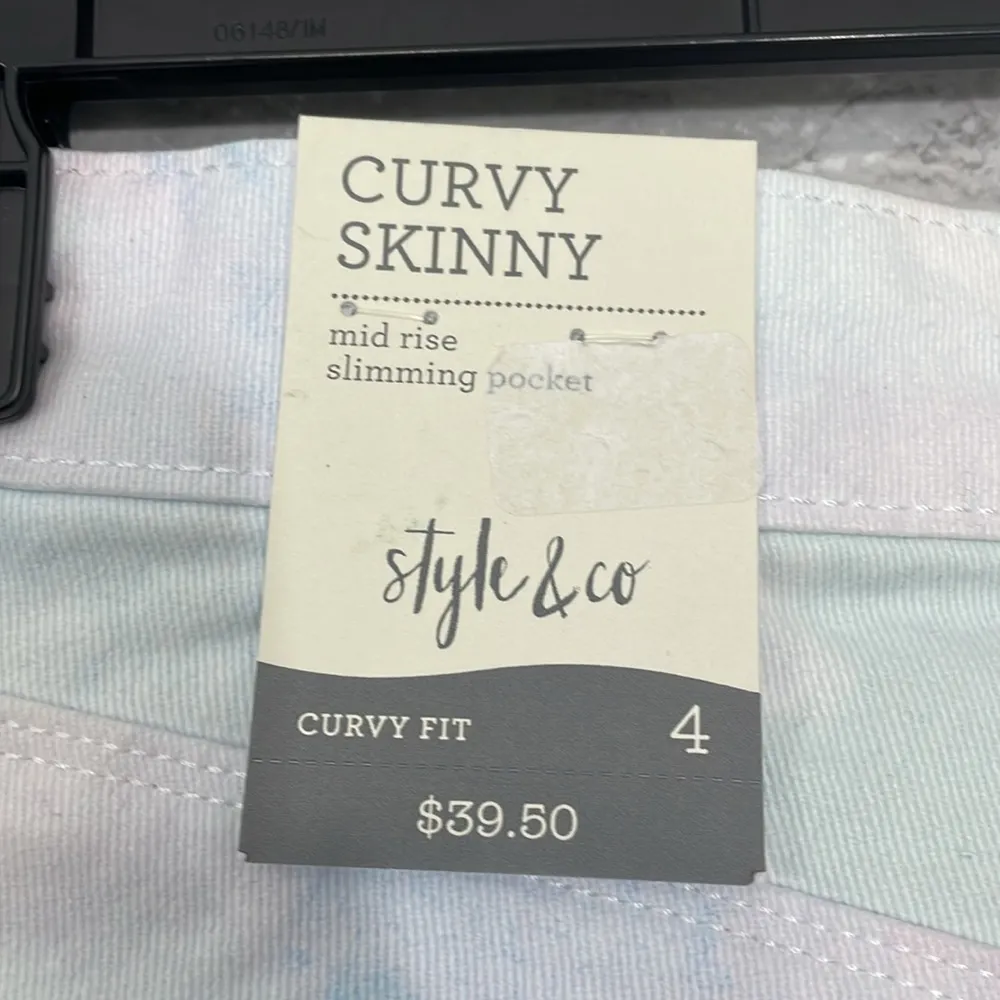 Style&co Pastel Tie-Dye Curvy Skinny Jeans - Image 4