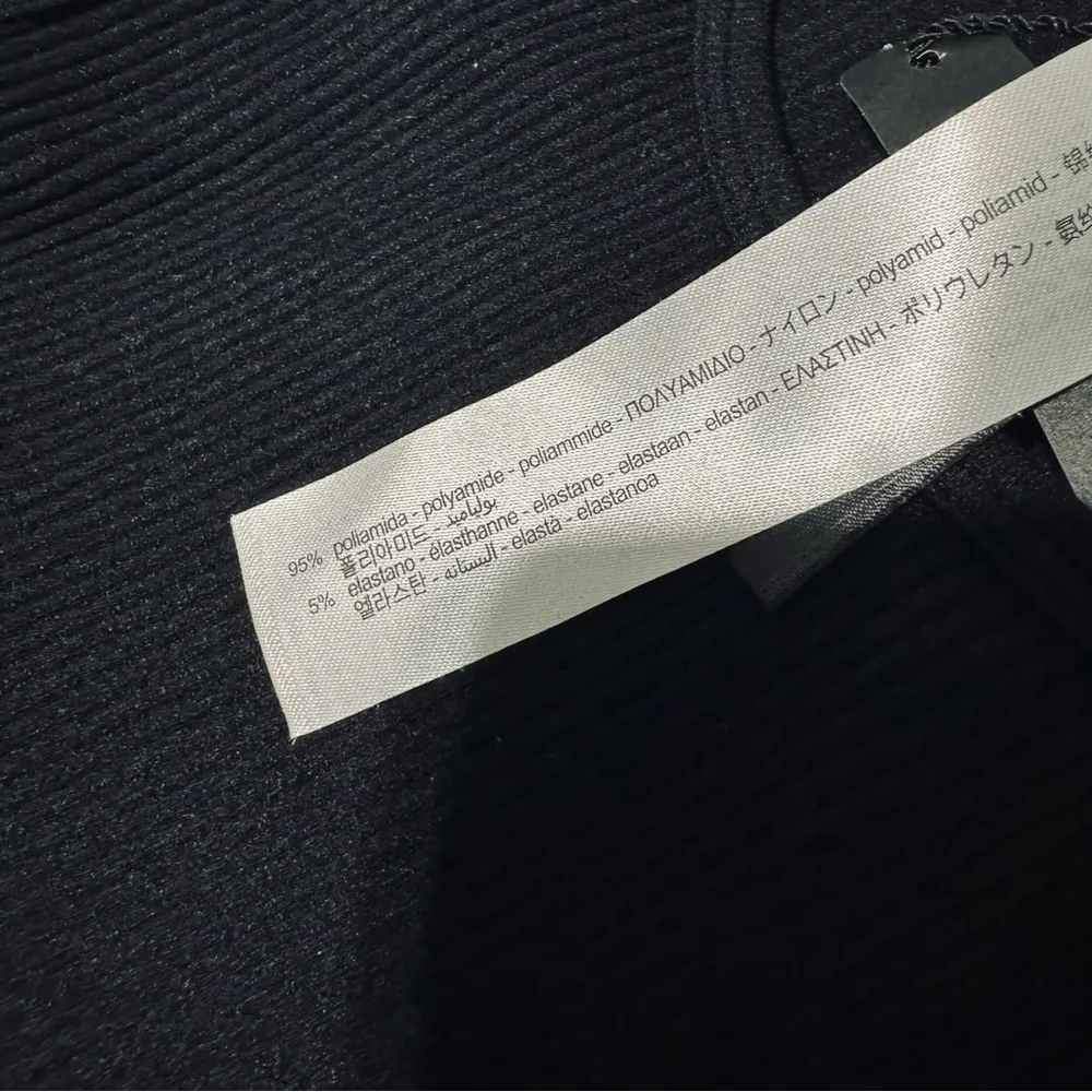 Zara Women Bloggers Favorite Black Contour Seamless Jewel Floral Top Sz‎ XS-S - Image 9