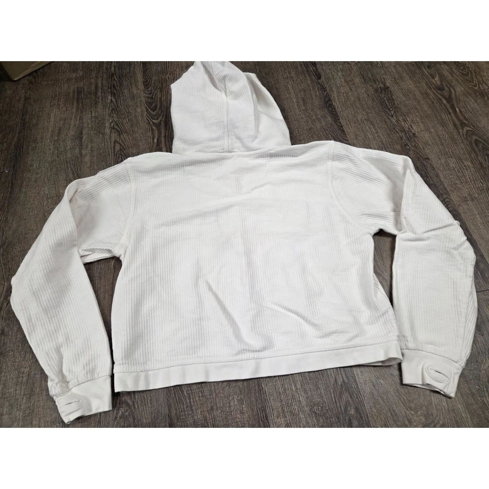 Royce USA Volleyball Team Ribbed Cropped Hoodie Sweatshirt Women's Small - Image 6