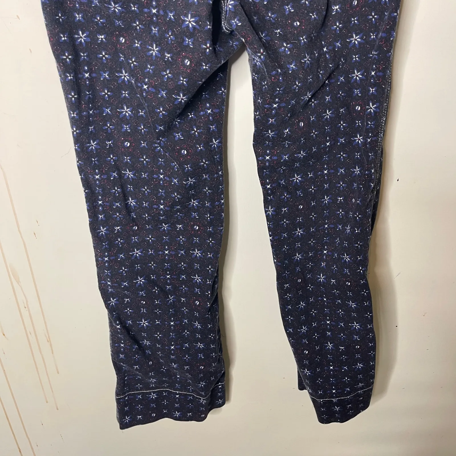 ULLA JOHNSON High waist cropped wide leg Ellis Jeans In Blue Floral Sz 4 - Image 9