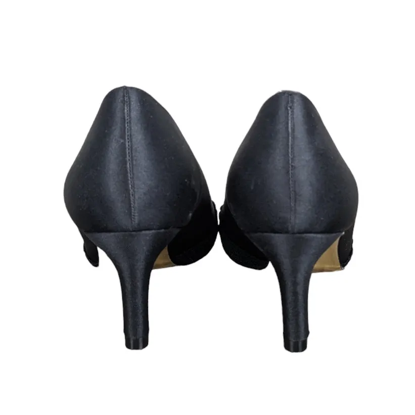 Adrianna Papell Jude Satin & Lace Peep Toe Mid-Heel Pumps 7.5W NEW - Image 7