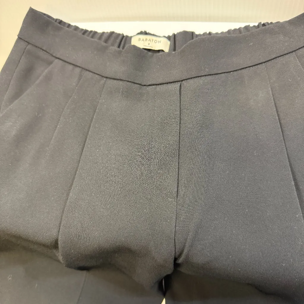 Babaton Black Pleated Trousers - Women's Size 8,-Lightweight-Premium - Image 4