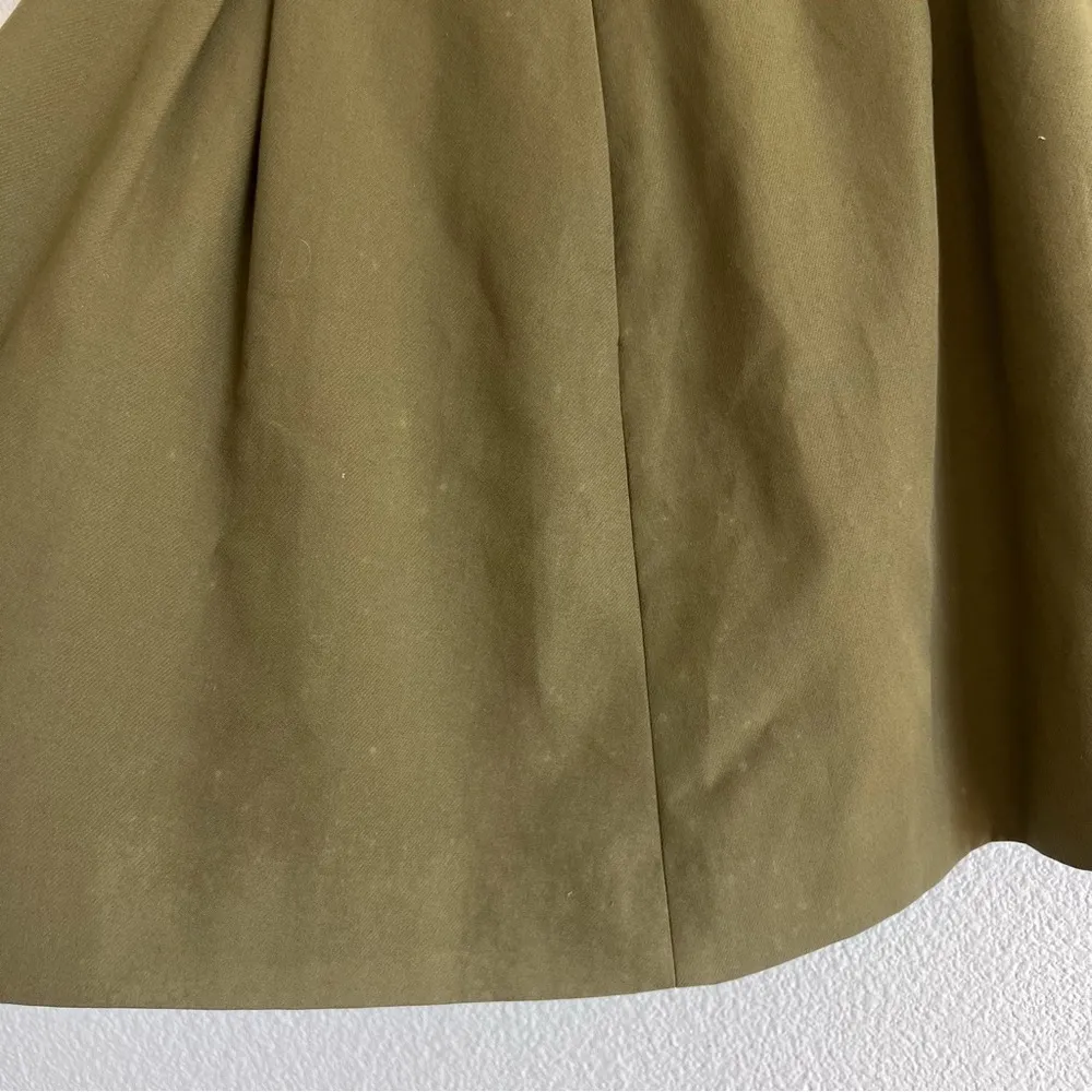Jason Wu Miss Wu Women’s Olive Green Pleated Belted Mini Skirt - Image 9