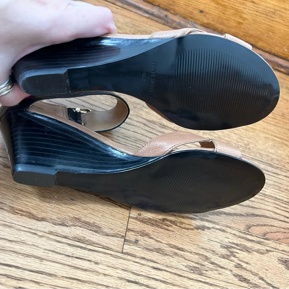 Nine West Parista Open Toe Wedges - Image 8