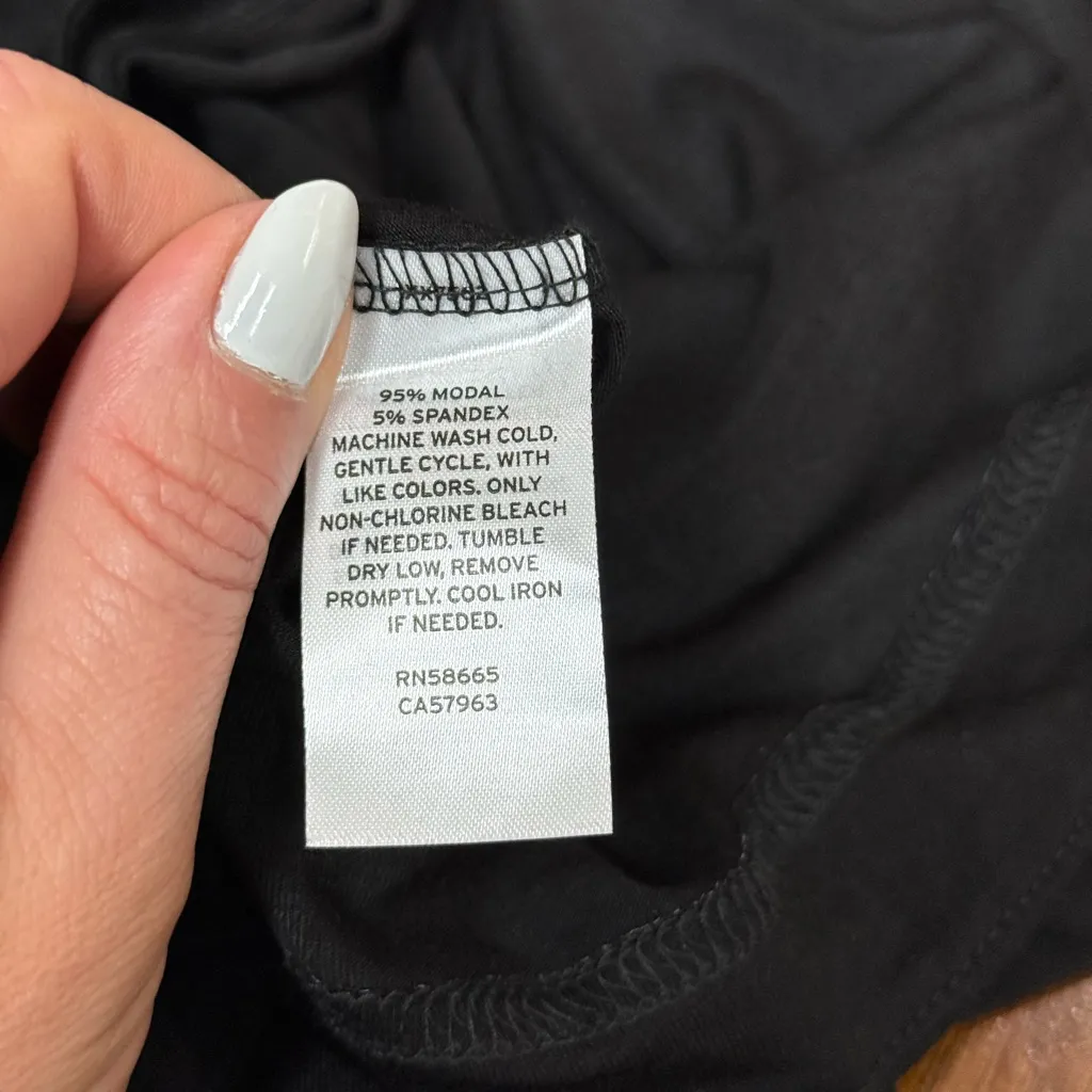 Nordstrom Black Long Sleeve Tunic Top with Printed Scarf Size Large, NWT - Image 7