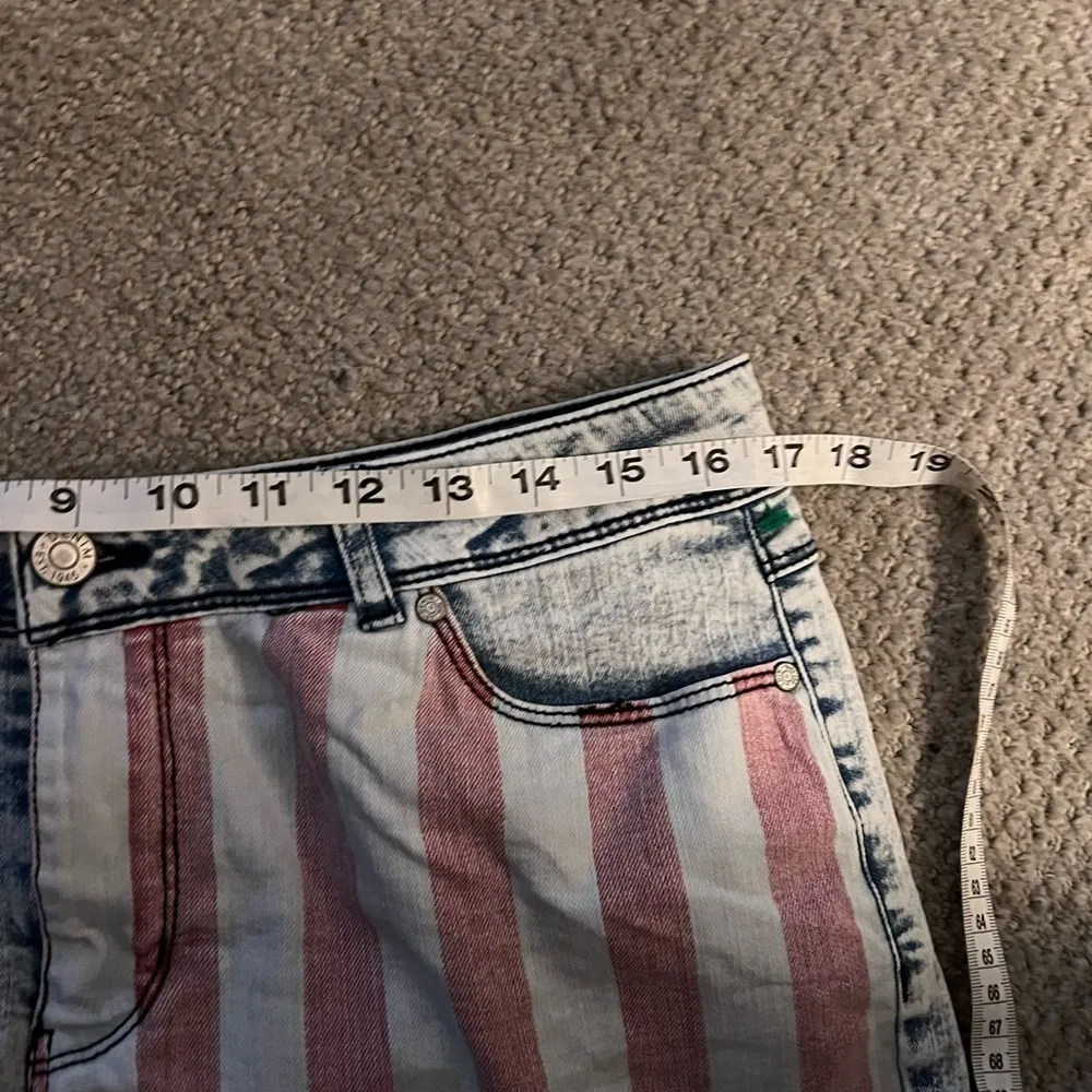 Cato Est. 1946 Denim American flag stars & stripes red white blue denim shorts - Image 5