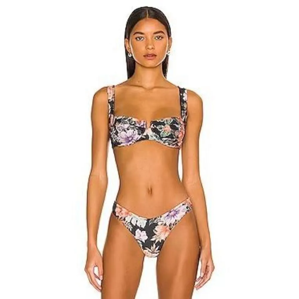 New.  L*SPACE floral bikini. XS. Retails $198 - Image 5