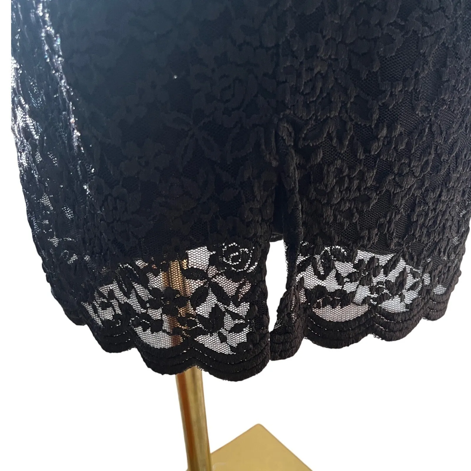 Blue Rain Francesca's Black Lace‎ Pencil Skirt Goth Whimsycore Cocktail Party M - Image 3