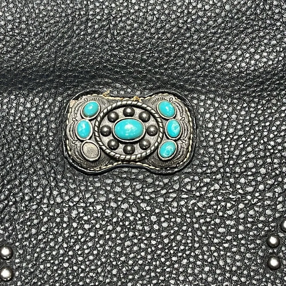 Montana West Concealed Carry Leather Turquoise Shoulder Bag - Image 13