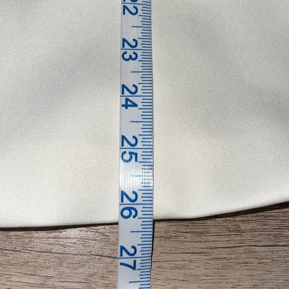 Dressbarn NWT Vintage Womens Embroidered Tank & Blazer Jacket‎ 2Pc Set Off White - Image 8