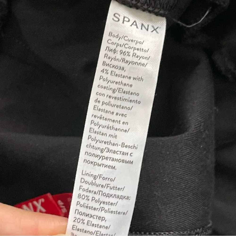 Spanx Faux Leather Jogger Pants Women’s Size S Pull On Black - Image 10