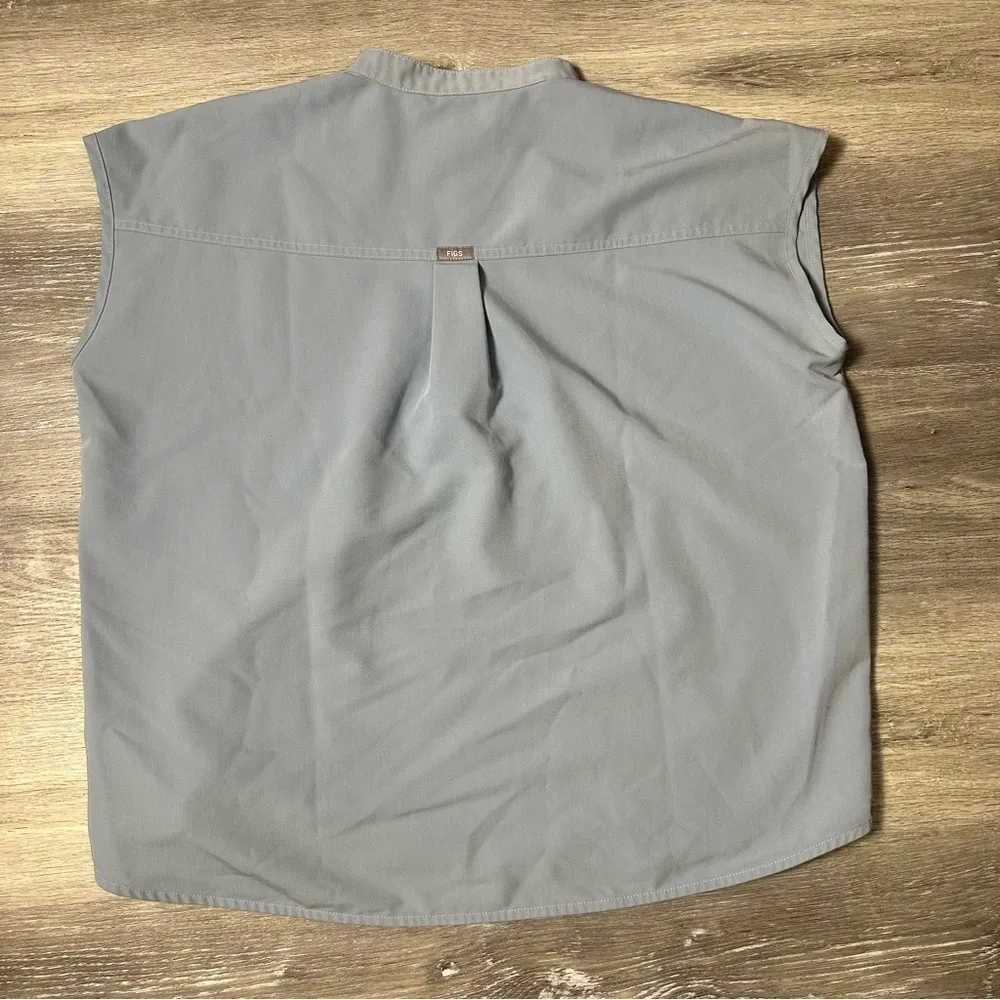 Figs Rafaela Oversized Scrub Top Dusty Blue 3134 - Image 7