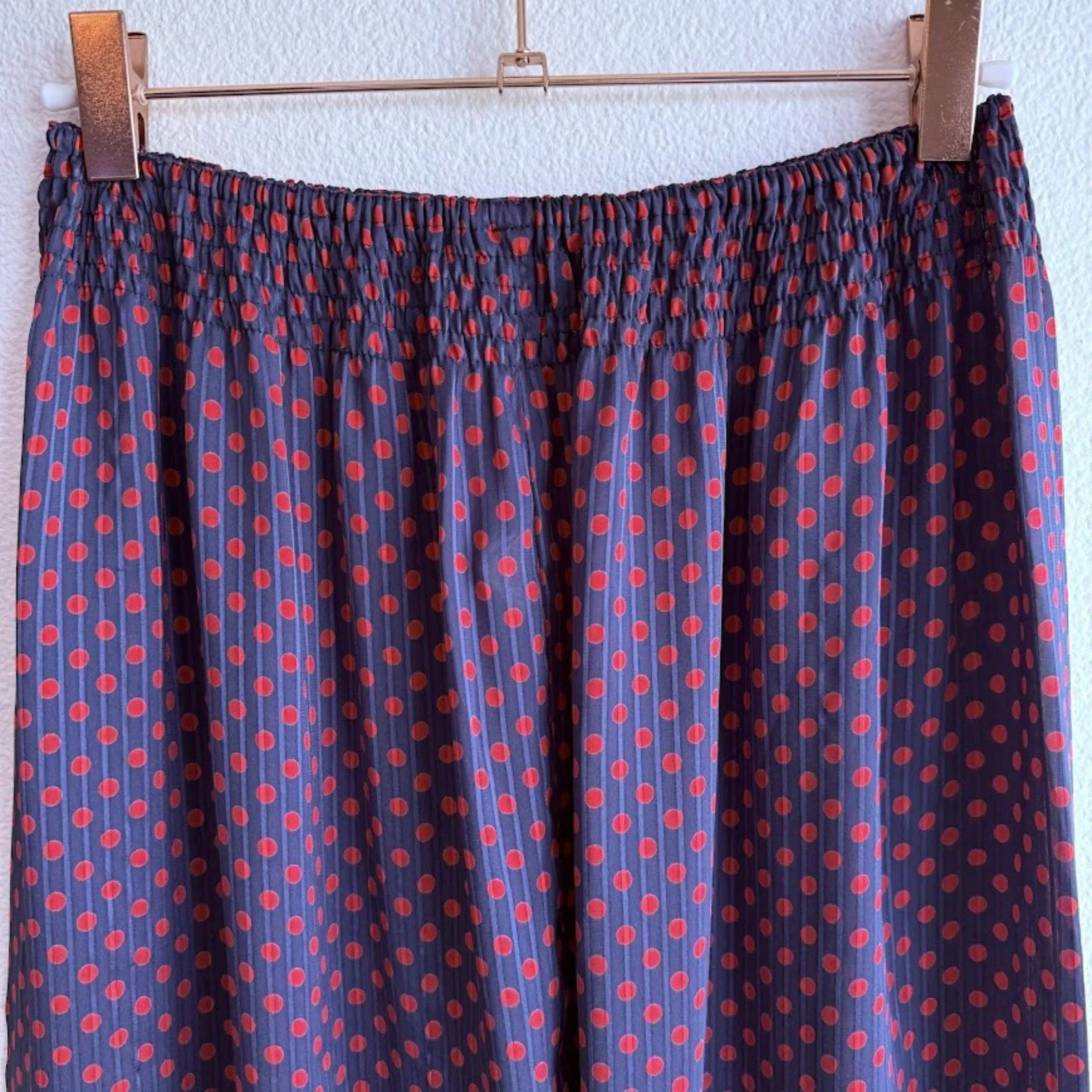 Vintage 80s Diane Freis Coordinating 3 Piece Floral Dot Tunic Pants & Sash Set Blue Size M - Image 13