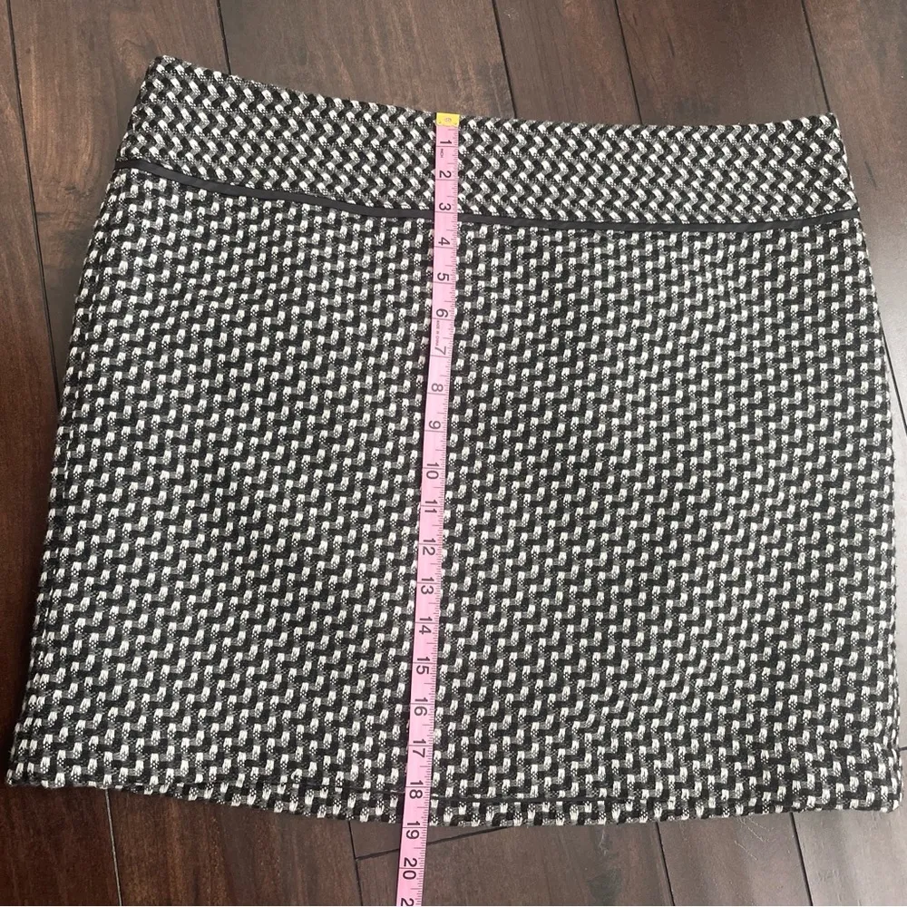 ANN TAYLOR LOFT tweed mini skirt side zipper fully lined - Image 6