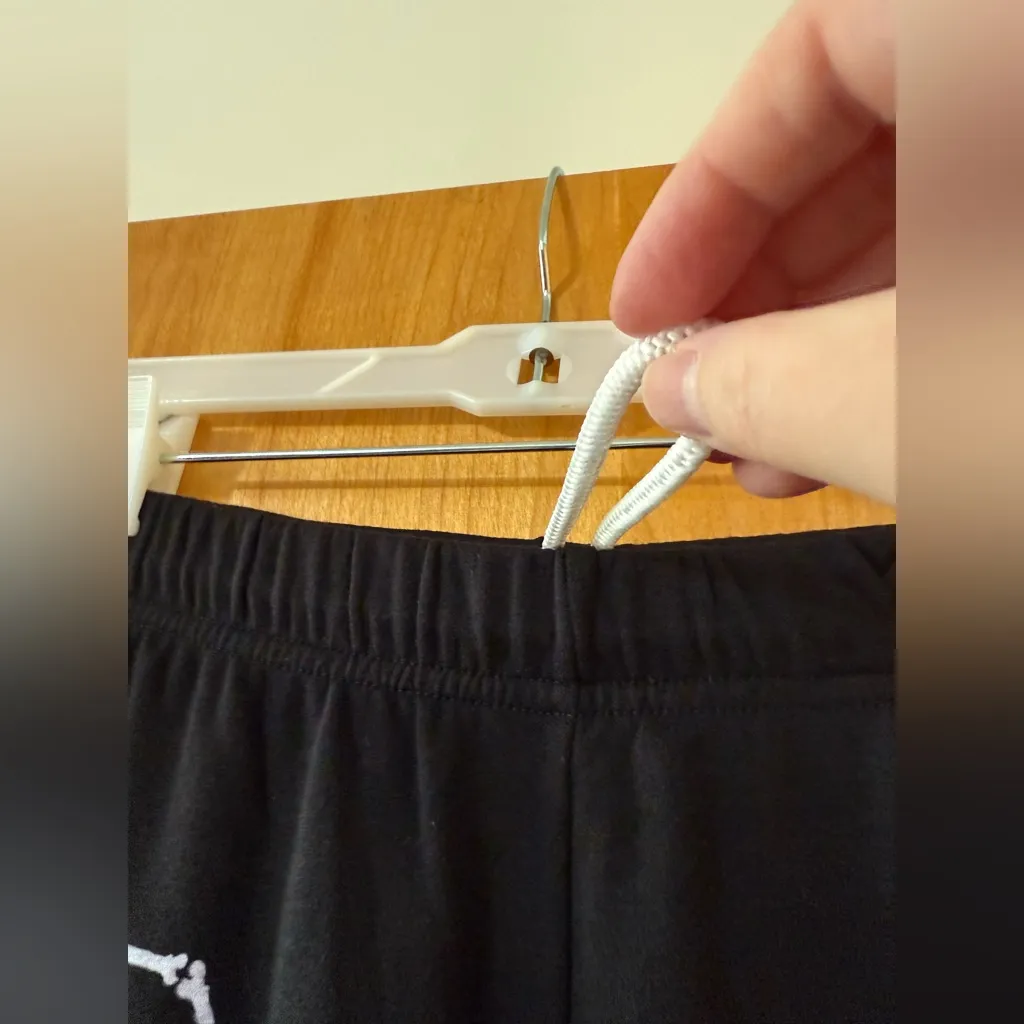 LAUREN MOSHI Alana Bone Diamond Sweatpants Black Pants Joggers Skull Bones NWT - Image 12