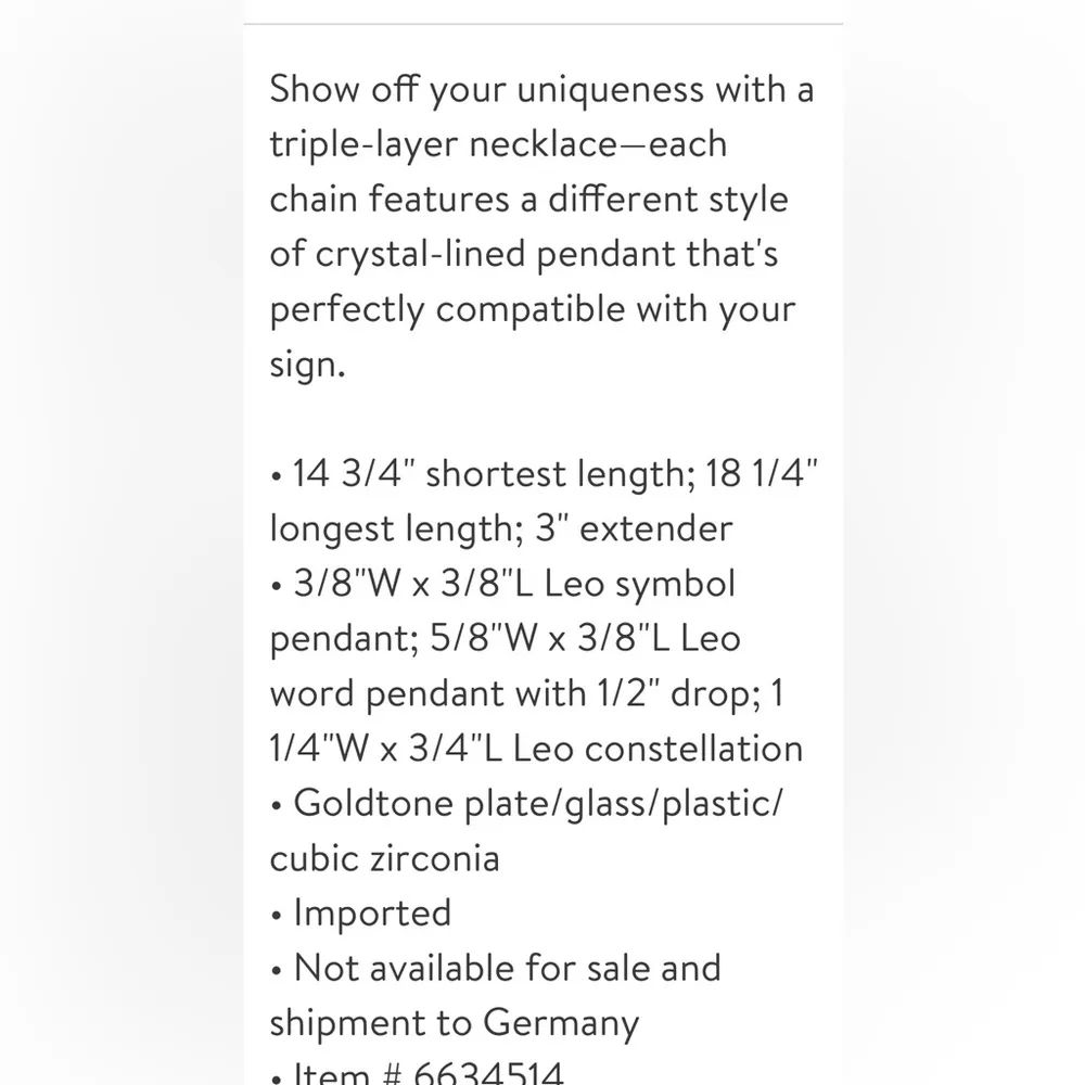 Aquarius triple necklace Gold - Image 4