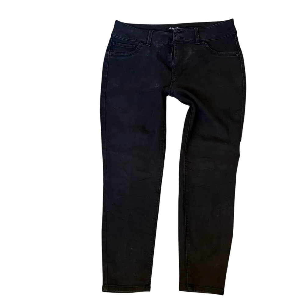D.‎ Jeans black skinny women's jeans size 14 stretch pants - Image 2