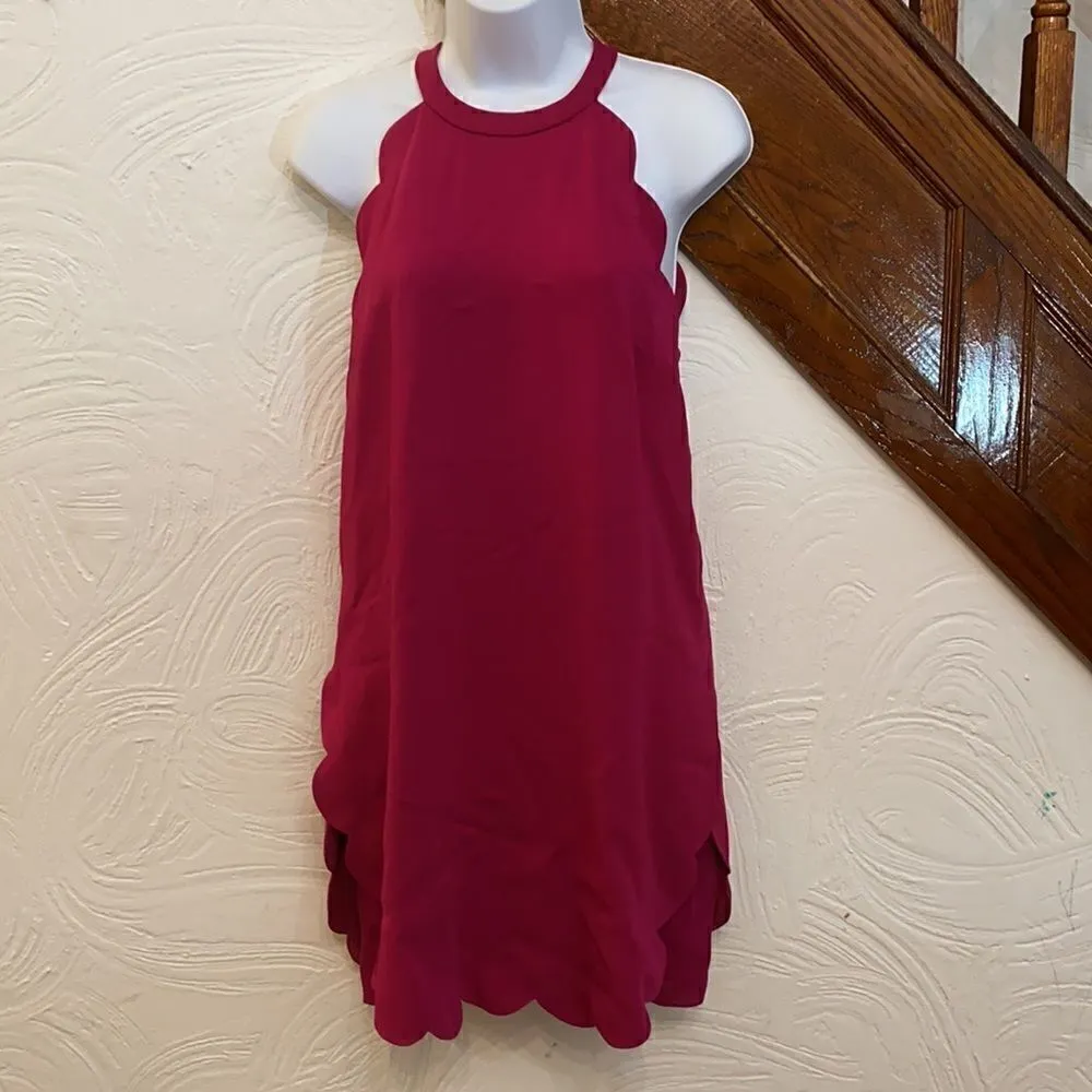 ALC Scallop Trim Keyhole Back Halter Dress 6 - Image 6