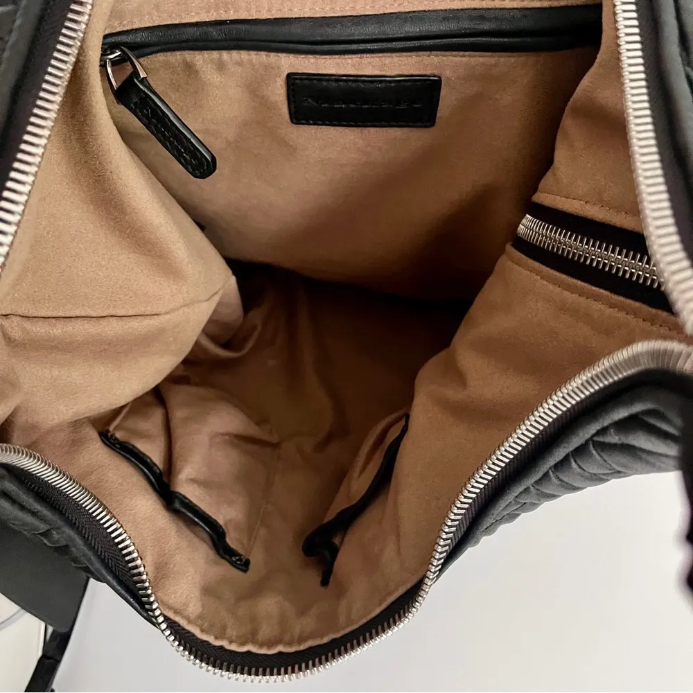 Mackage  Black Quilted Leather ‘Dara’ Oversized Moto Hobo Bag - Image 9