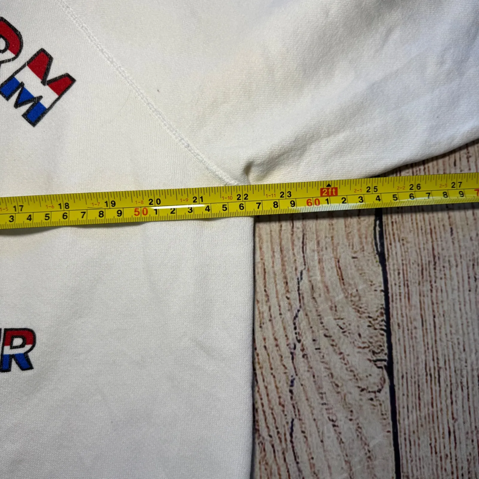 Vintage 90s Desert Storm Sweatshirt Womens XL Hanes Made In USA‎ Flag Military - Image 5