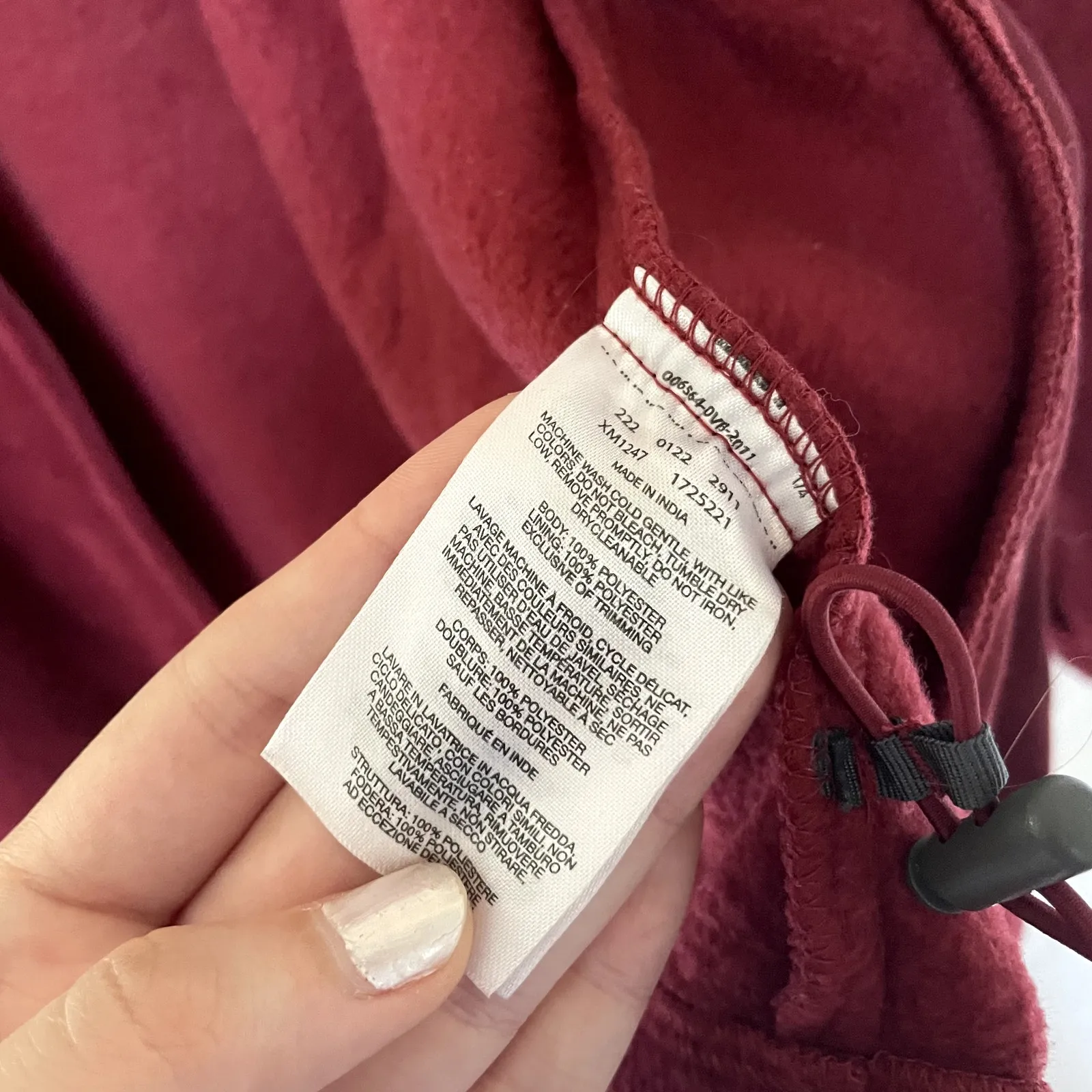 Columbia red fleece full zip sweater women's size large warm pockets fall soft - Image 4