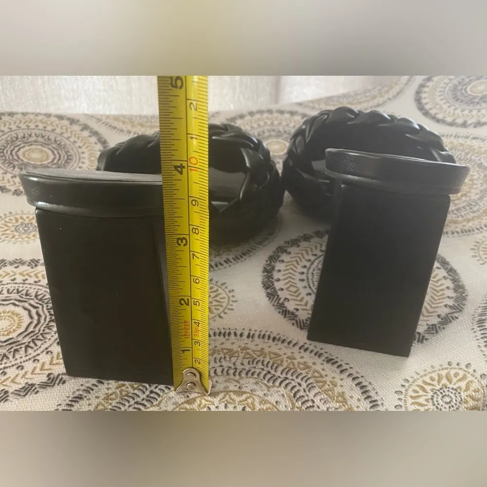 Madden Girl Golden-w Braided Block-Heel Mule Sandals, black, Size 10 - Image 11