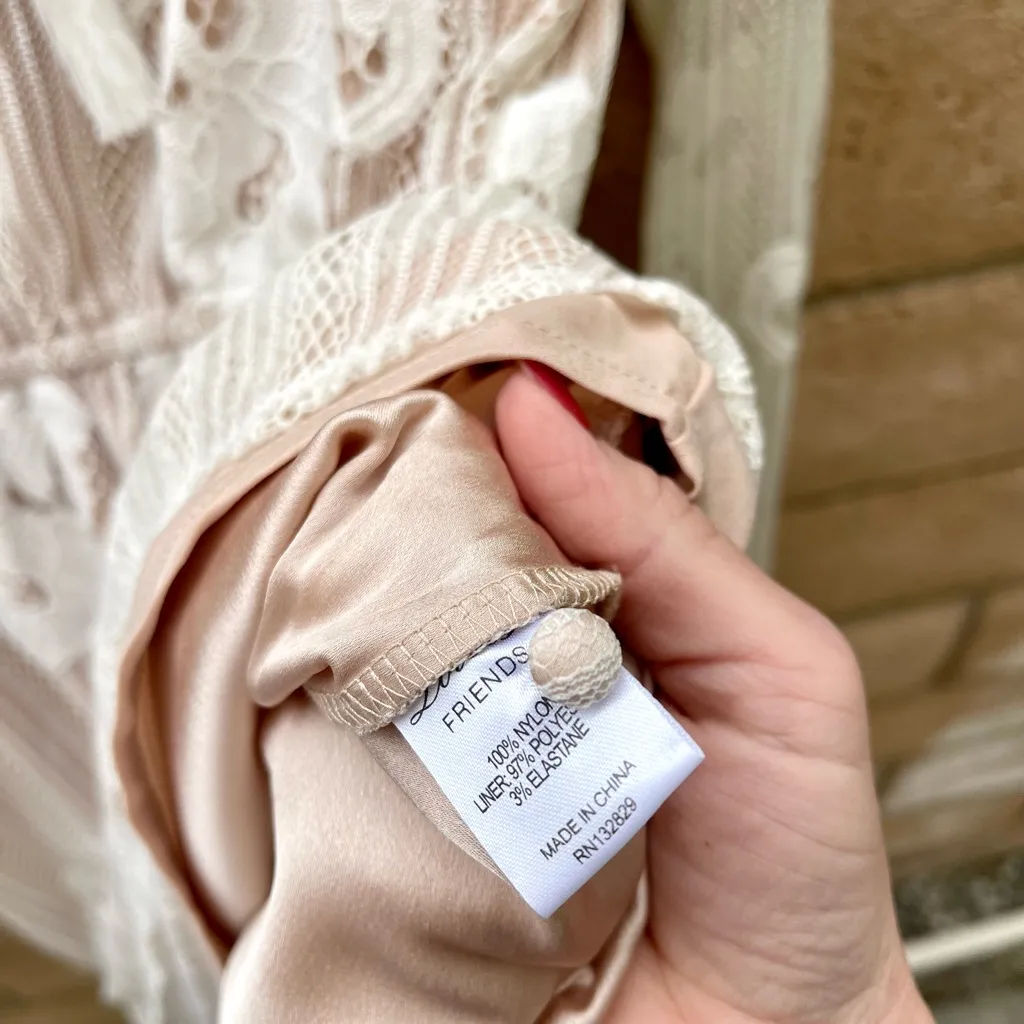 Lovers & Friends Revolve Haiden Dress in Ivory White Dress Size S Long Sleeve - Image 7