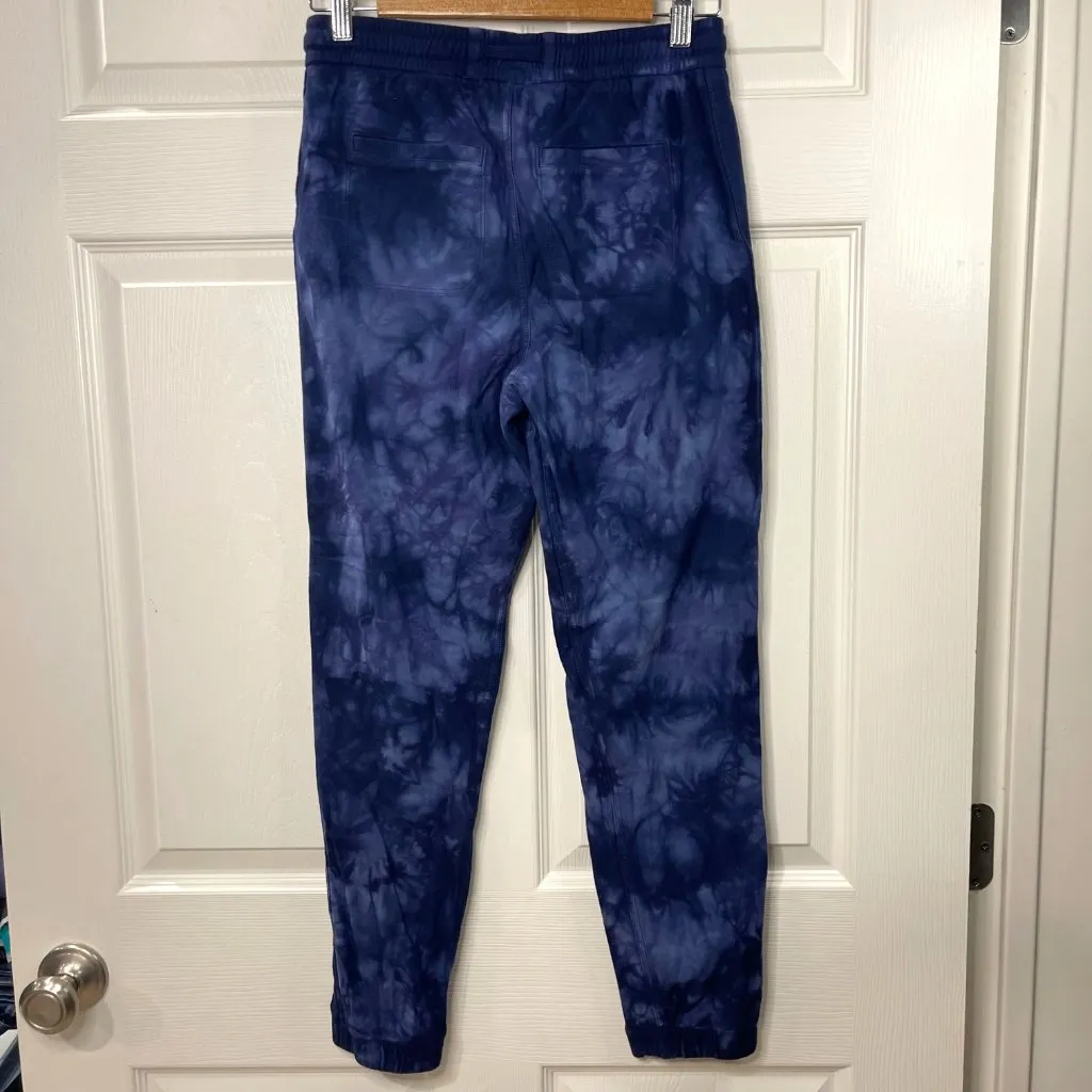 Athleta Farallon Jogger‎ Women's Size XS Tie Dye Print Blue Semi Fitted Cotton - Image 5