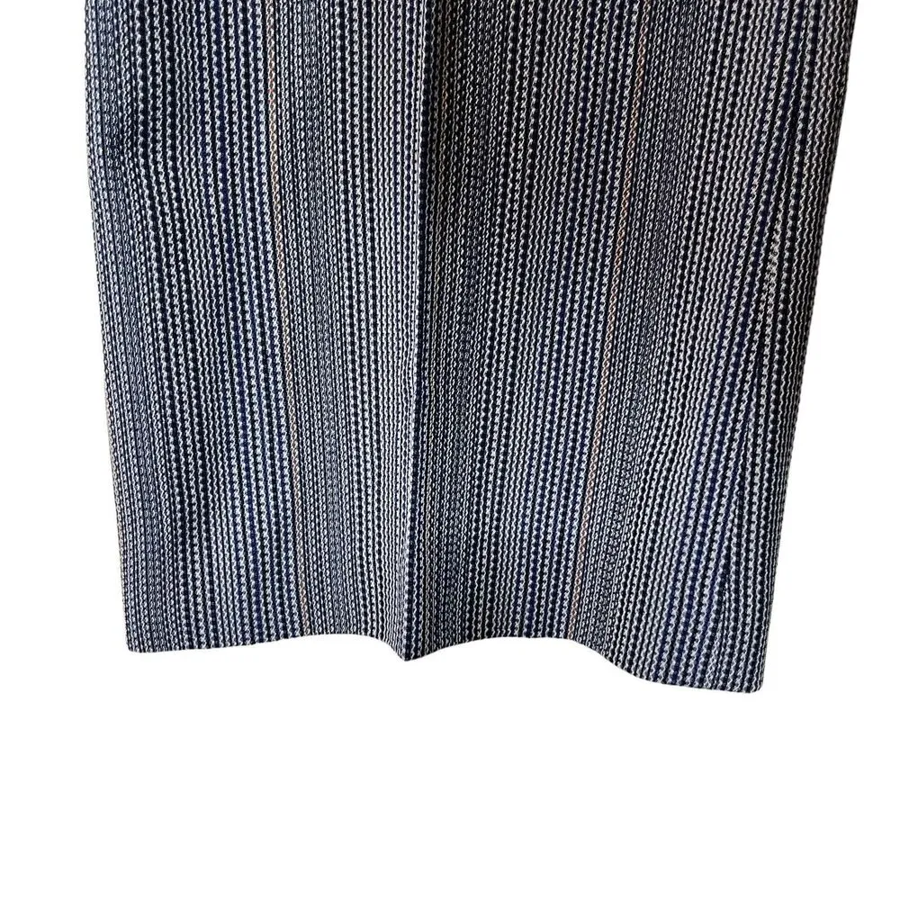 Theory  Demitria Wool-Blend Flared Pants Eldora Striped Trousers Womens Size 10 - Image 8