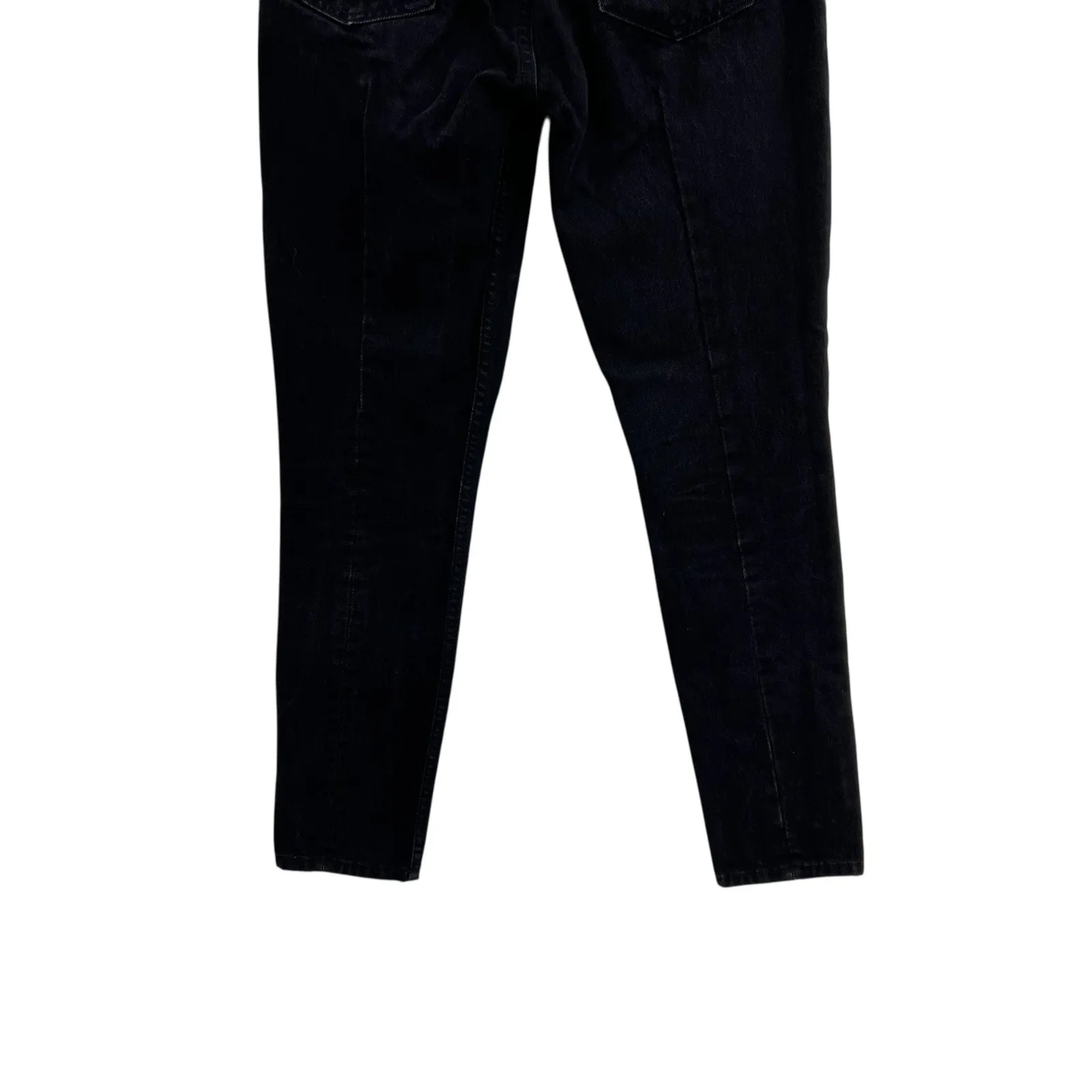 Reformation‎ Skinny French Jeans Button Fly Thames Wash Black Denim Size 25 - Image 11