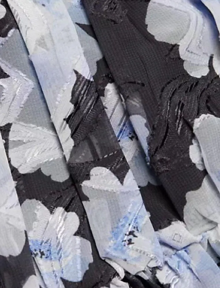 En Saison Teagan Babydoll Mini Dress in Black Multi - Image 8