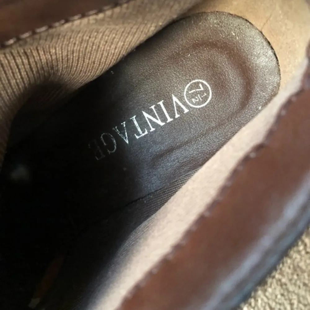 Brown Boot Platform Vintage Size 7.5 - Image 8