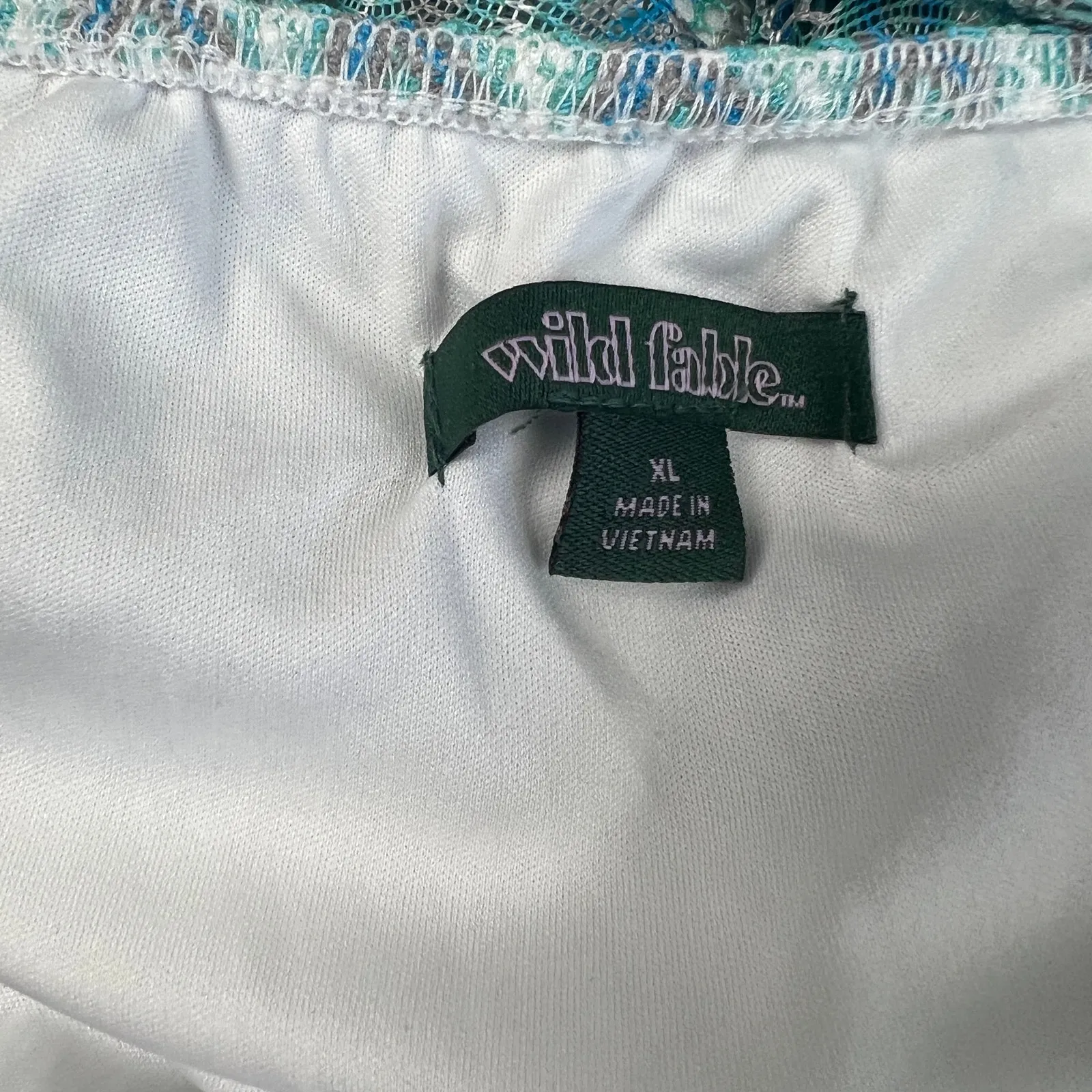 Wild Fable Women's Light Aqua Blue Crochet Slip Dress - Size XL - NWT - Image 2